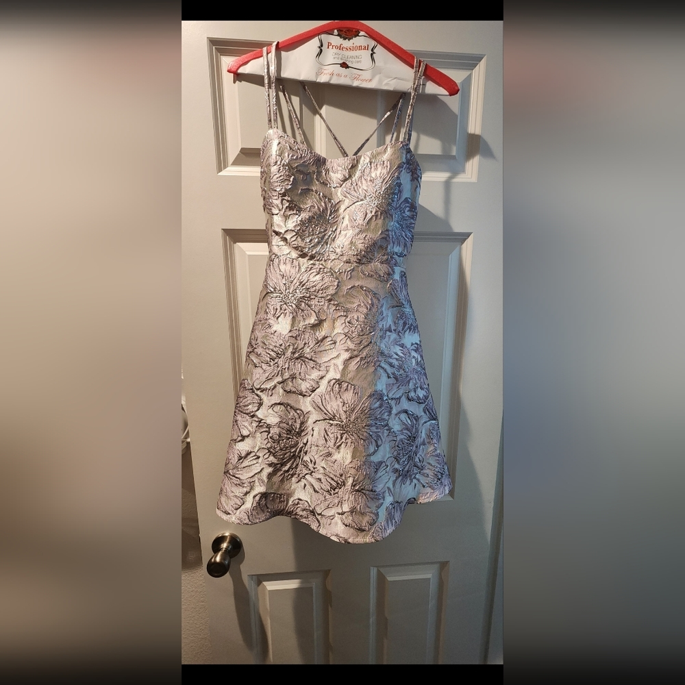 Floral Jacquard Dress